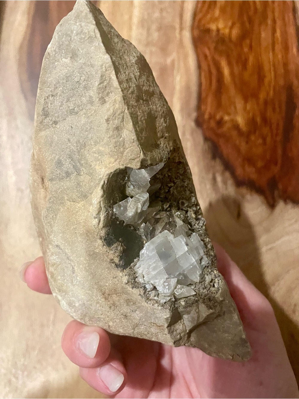 ✨ CLEARANCE ✨ herkimer in matrix with calcite and anthraxallite self stands